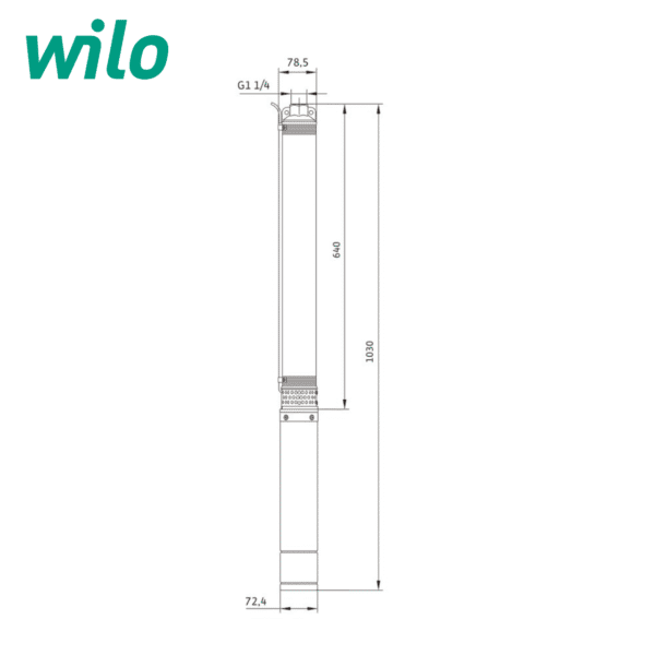 Потопяема сондажна помпа Wilo Actun INITIAL 3.03-16 Curve