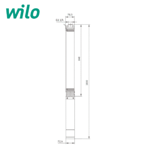Потопяема сондажна помпа Wilo Actun INITIAL 3.03-16 Curve